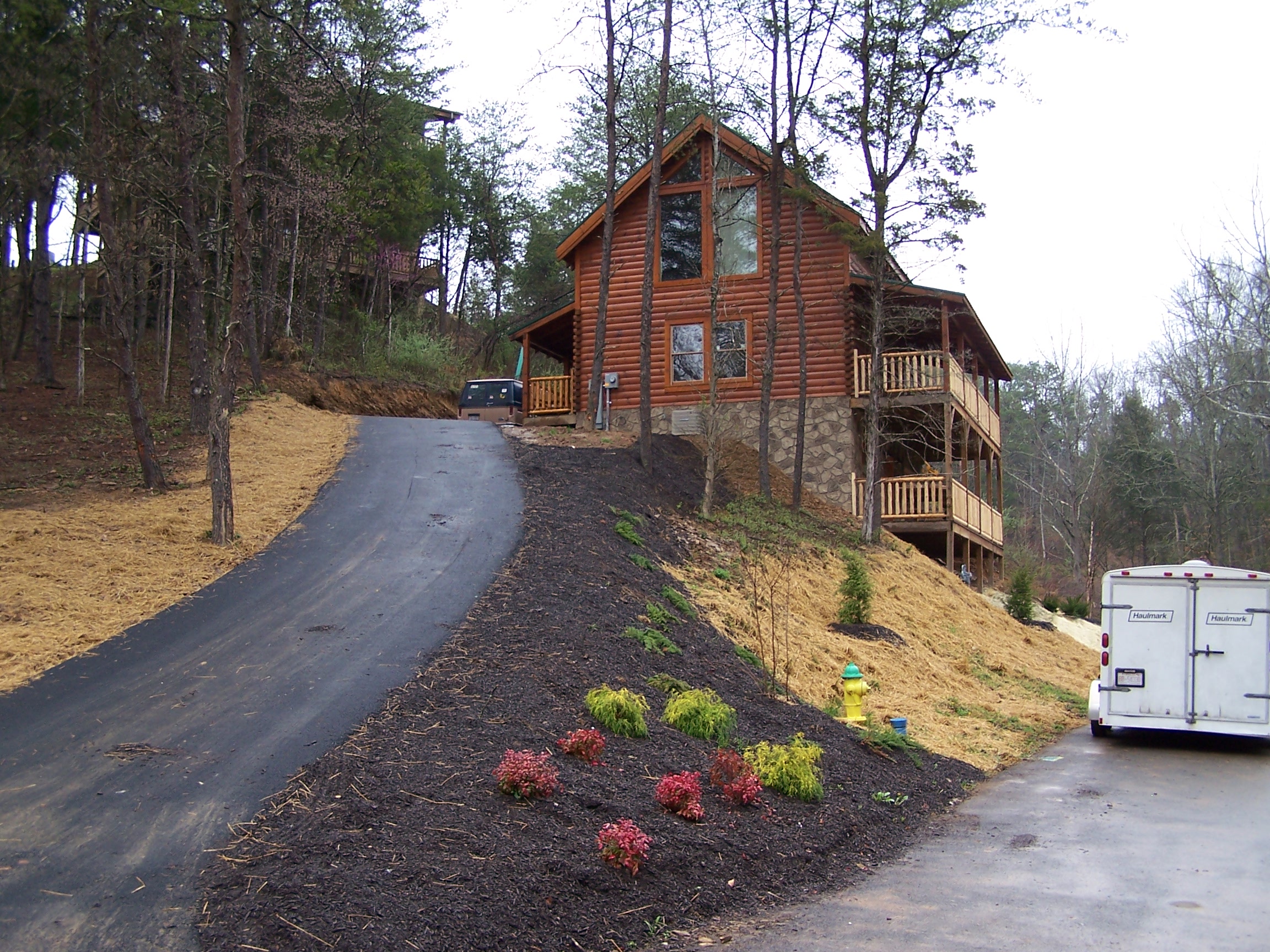 Custom log home new construction, AR Byrd Company